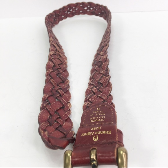 Etienne Aigner vintage braided leather belt - Picture 6 of 6
